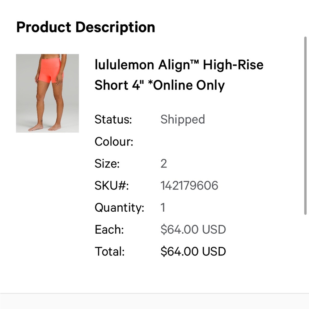 Lululemon align shorts